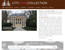 Tablet Screenshot of citywinecollection.com